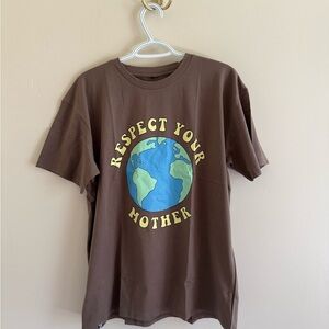 Brown 'Respect Your Mother' Kids T-Shirt